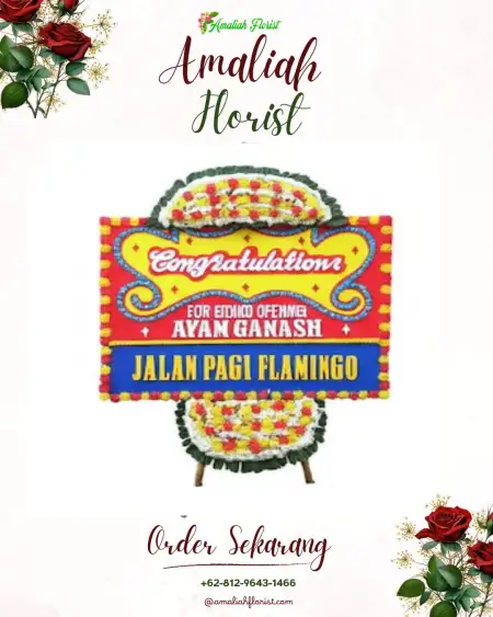 Sewa Papan Bunga Basarang